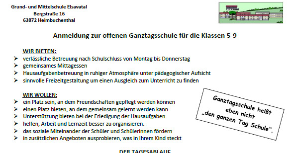 Schule Elsavatal Heimbuchenthal